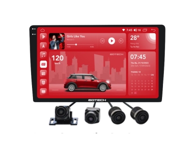 Màn hình Android ô tô liền camera 360 Gotech GT2K 360 [4GB/64GB + Camera 360]