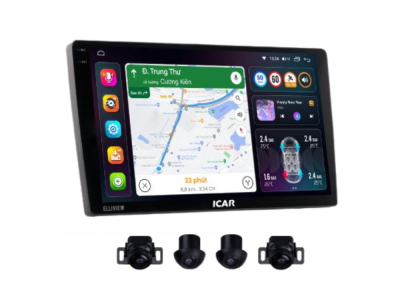 Màn hình Android ô tô liền cam 360 Elliview S5 Basic [4GB/32GB + Camera 360]